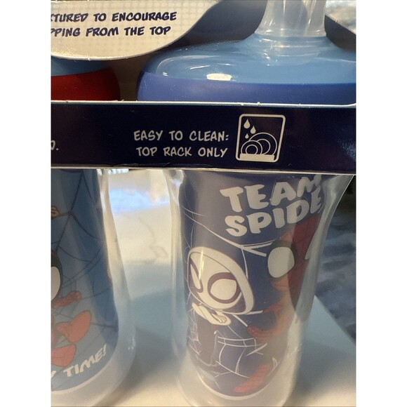 The First Years Spidey and His Amazing Friends Insulated Straw Cups Toddler Cup - Picture 3 of 8